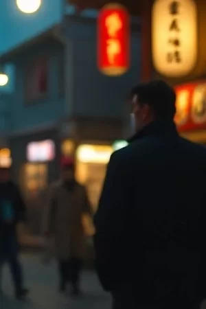 《铁轨与海》剧照，延伸到海边的废弃铁轨与低垂云层