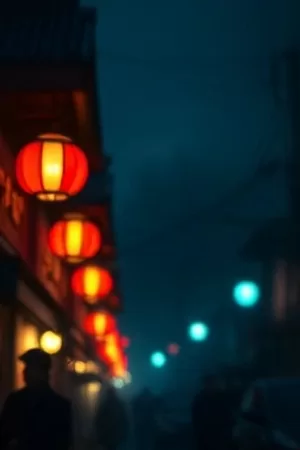《长夜将尽》海报，黎明前最后一盏亮着的窗与空荡街道