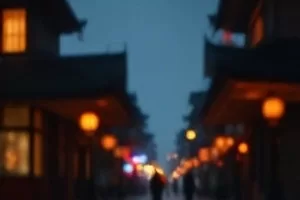 《锦江夜航》剧照，夜晚江面倒映的桥梁灯光与游船