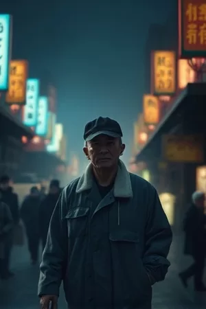 《青石巷手记》剧照，雨后天井里的青苔石阶与晾着的白衬衫